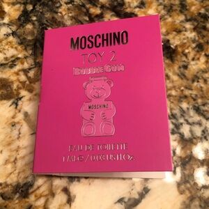 Moschino Toy 2 Bubble Gum Sample Vial Spray Card